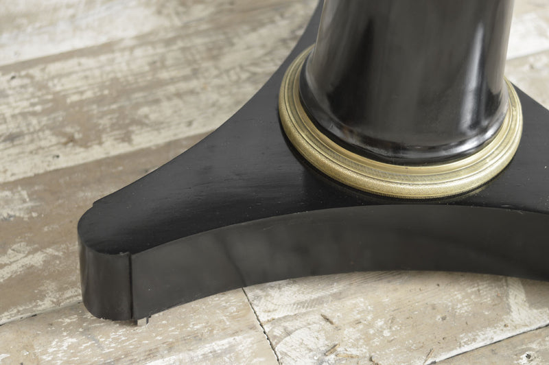 EBONISED EMPIRE GUERIDON TABLE