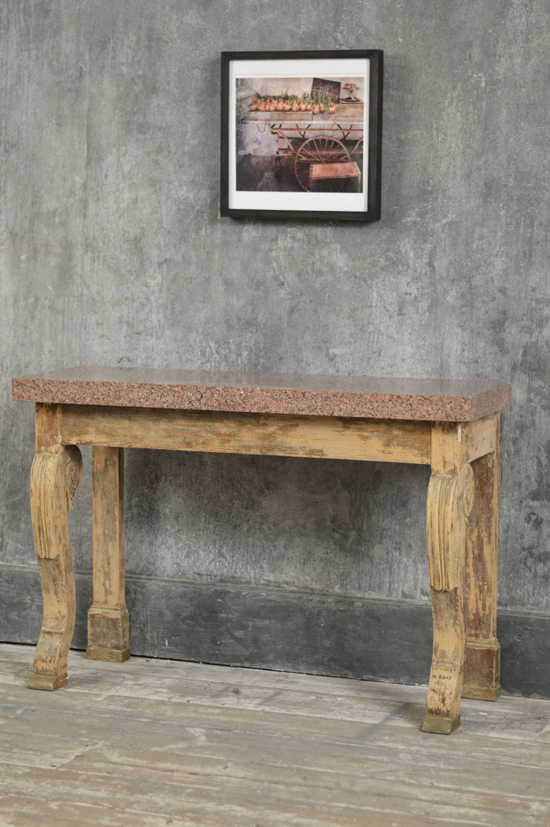 FRENCH 19TH CENTURY CARVED CONSOLE