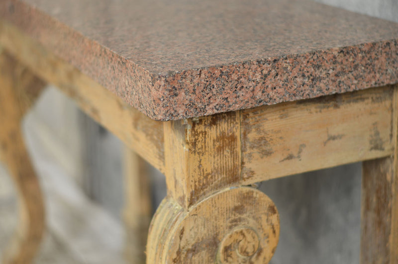 FRENCH 19TH CENTURY CARVED CONSOLE