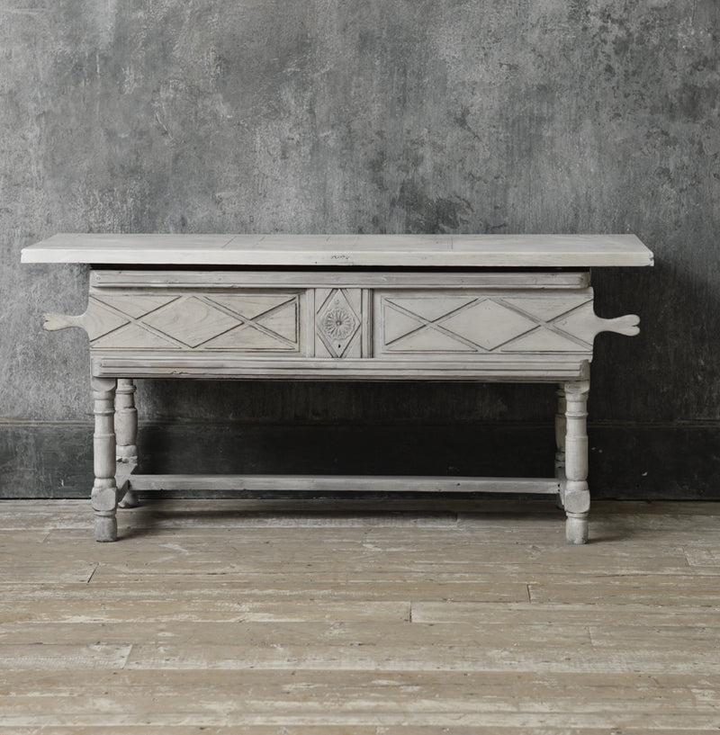 FRENCH 19TH CENTURY PAINTED TABLE / SERVER / CONSOLE