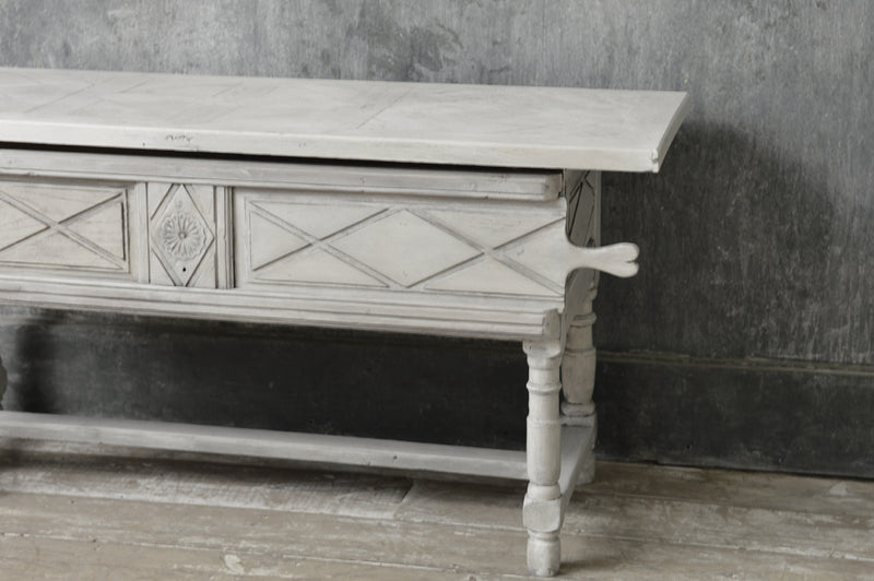 FRENCH 19TH CENTURY PAINTED TABLE / SERVER / CONSOLE