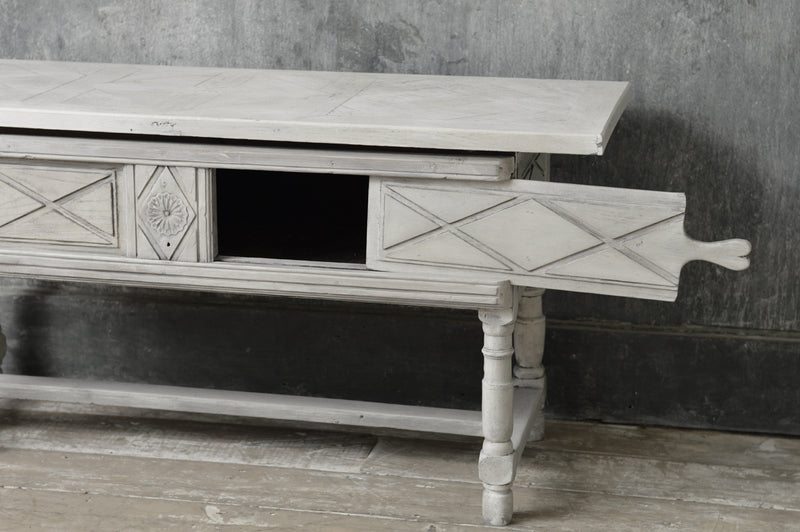 FRENCH 19TH CENTURY PAINTED TABLE / SERVER / CONSOLE