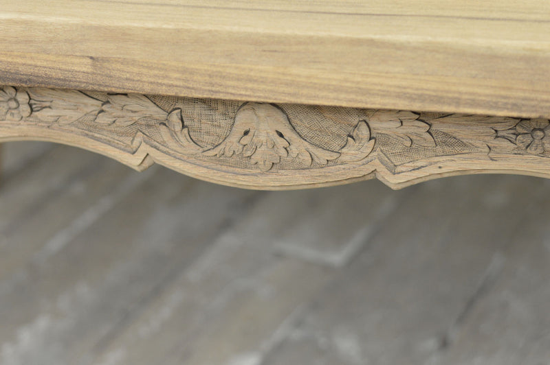 French 19th Century bleached oak dinning table