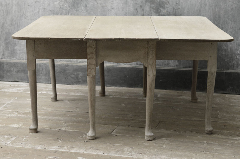 English Georgian square drop leaf table.