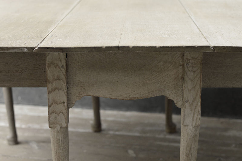 English Georgian square drop leaf table.