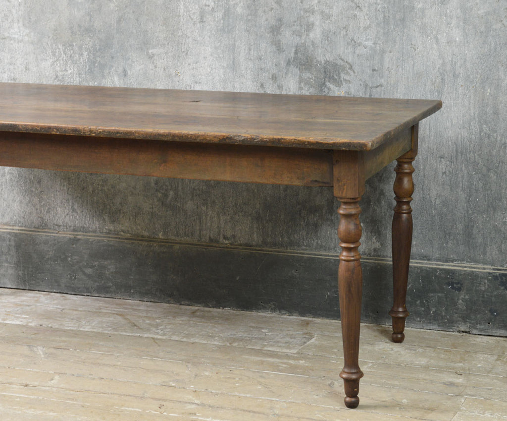 French farmhouse cherry wood dinning table 19th Century
