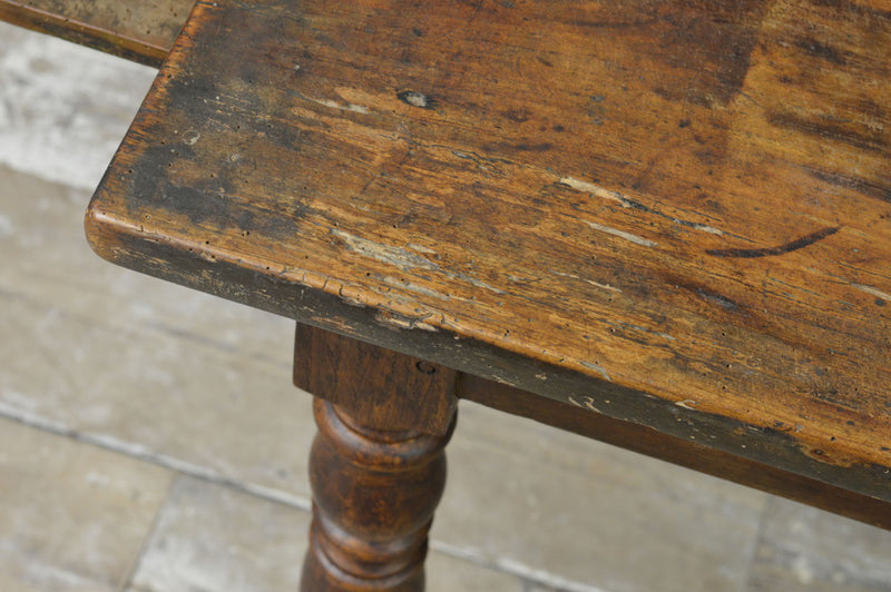 French farmhouse cherry wood dinning table 19th Century