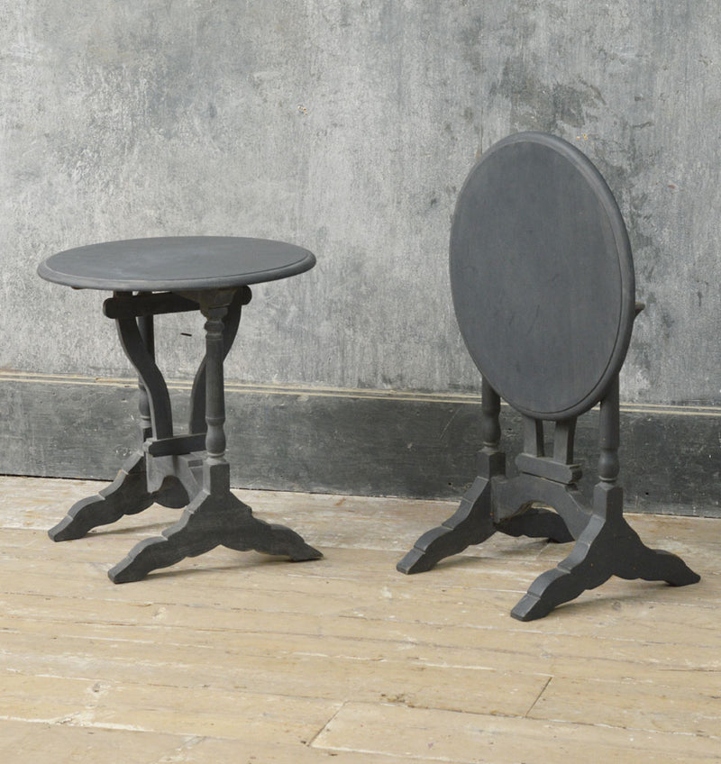 A pair of French mini Vendage tables