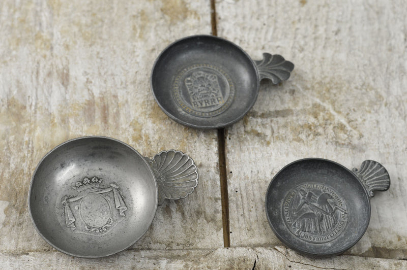 Trio of French sommelier wine cups