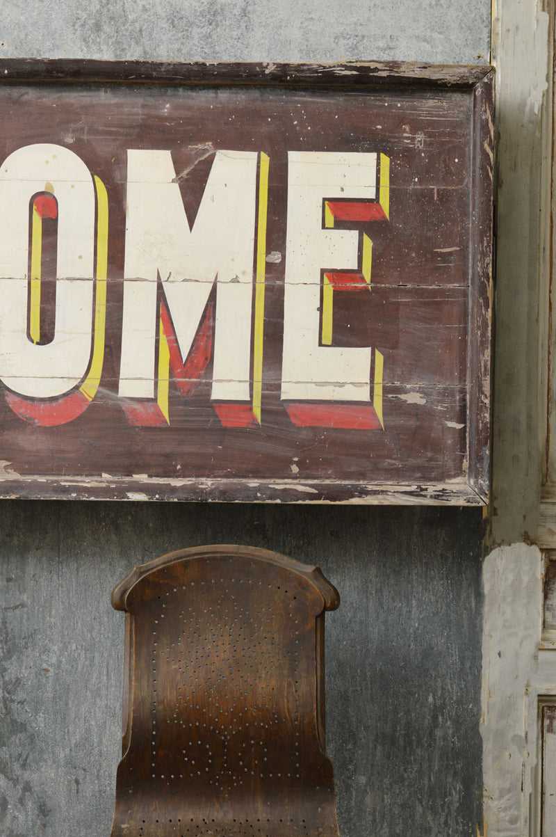 French early 20th Century hand painted sign